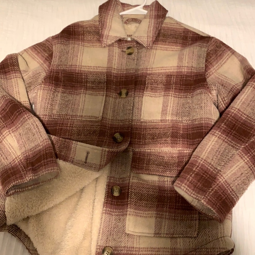Fuzzy AE flannel jacket
